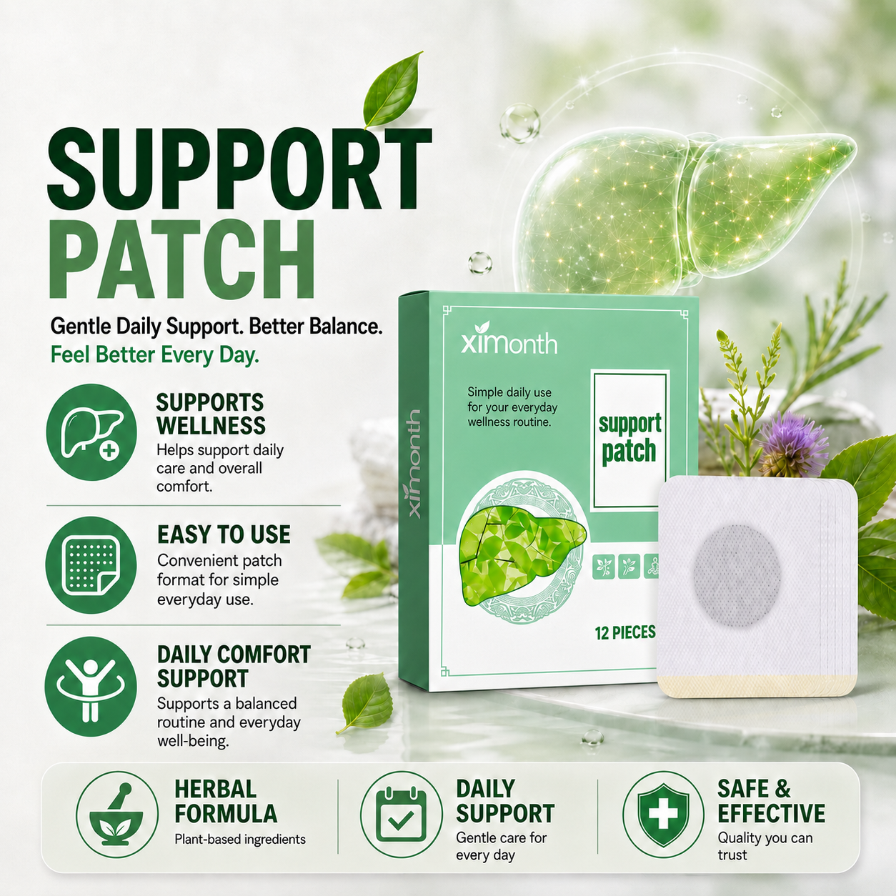 Support Patch – Everyday Comfort & Wellness Patches