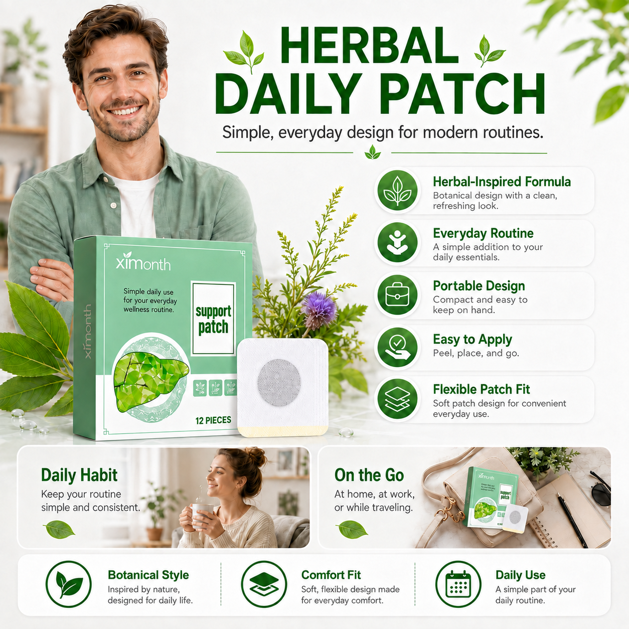 Support Patch – Everyday Comfort & Wellness Patches