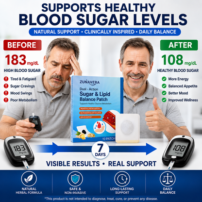 🌿 Dual-Action Sugar & Lipid Balance Patch — Balance Sugar. Support Lipids. Reclaim Your Energy.-Zuckerberg