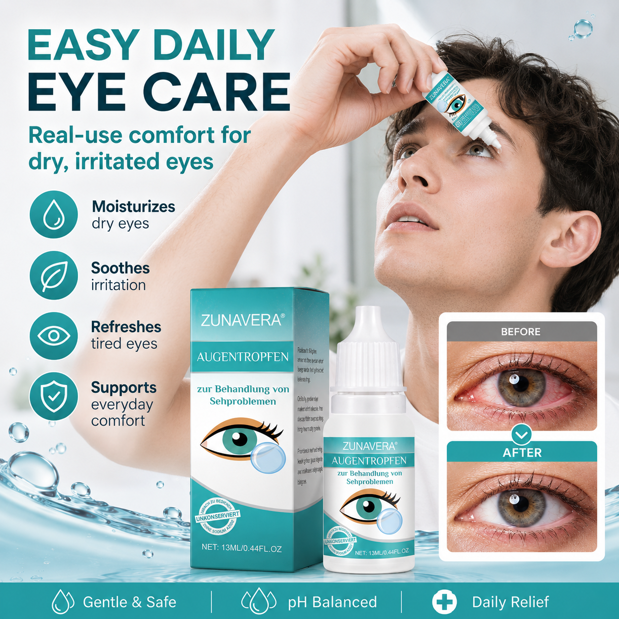 👁️ Clearer Vision Starts Here — Relieve Blurry Eyes with Soothing, Nourishing Drops）-V