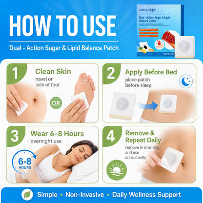 🌿 Dual-Action Sugar & Lipid Balance Patch — Balance Sugar. Support Lipids. Reclaim Your Energy.-Zuckerberg