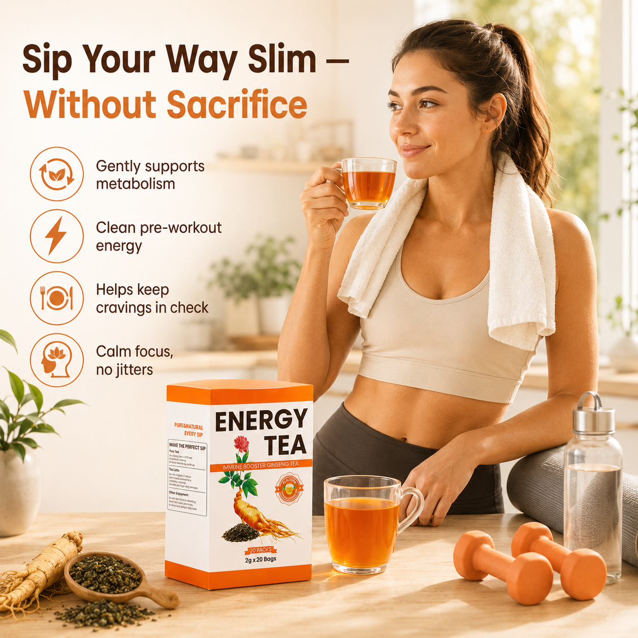 🍵 Energy te Double Ginseng Oolong-Sip Your Way Slim-Q1
