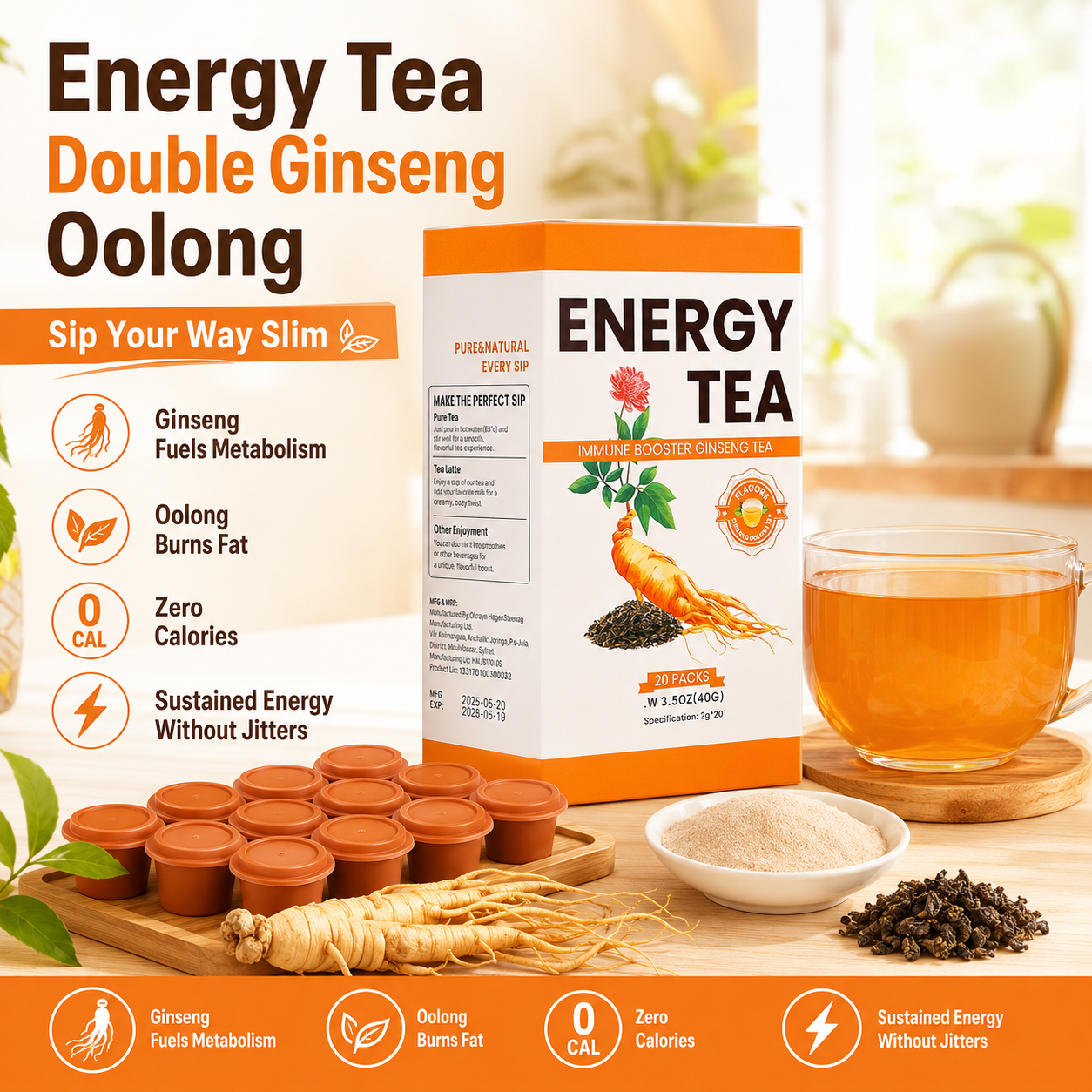 🍵 Energy te Double Ginseng Oolong-Sip Your Way Slim-Q1