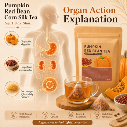 🌽Pumpkin Red Bean Corn Silk Tea-☁️ Feel Lighter Every Day-Q1