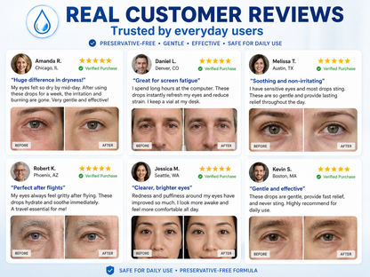 👁️ EELHOE Sterile Eye Drops – Preservative‑Free, Portable, Single‑Use Vials-QE