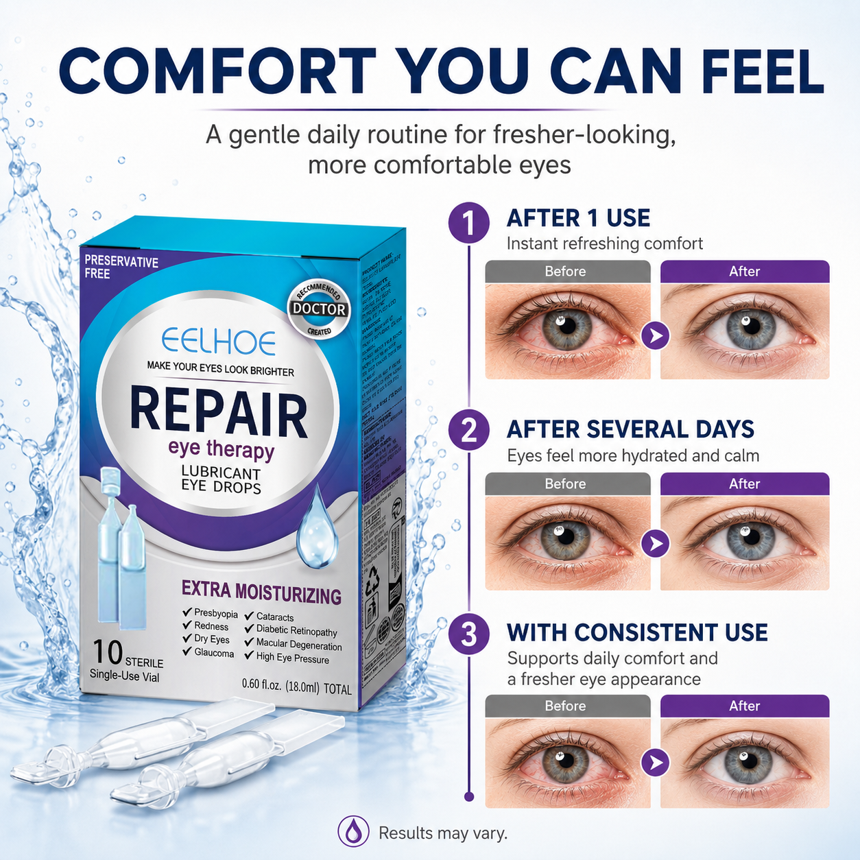 👁️ EELHOE Sterile Eye Drops -Q1