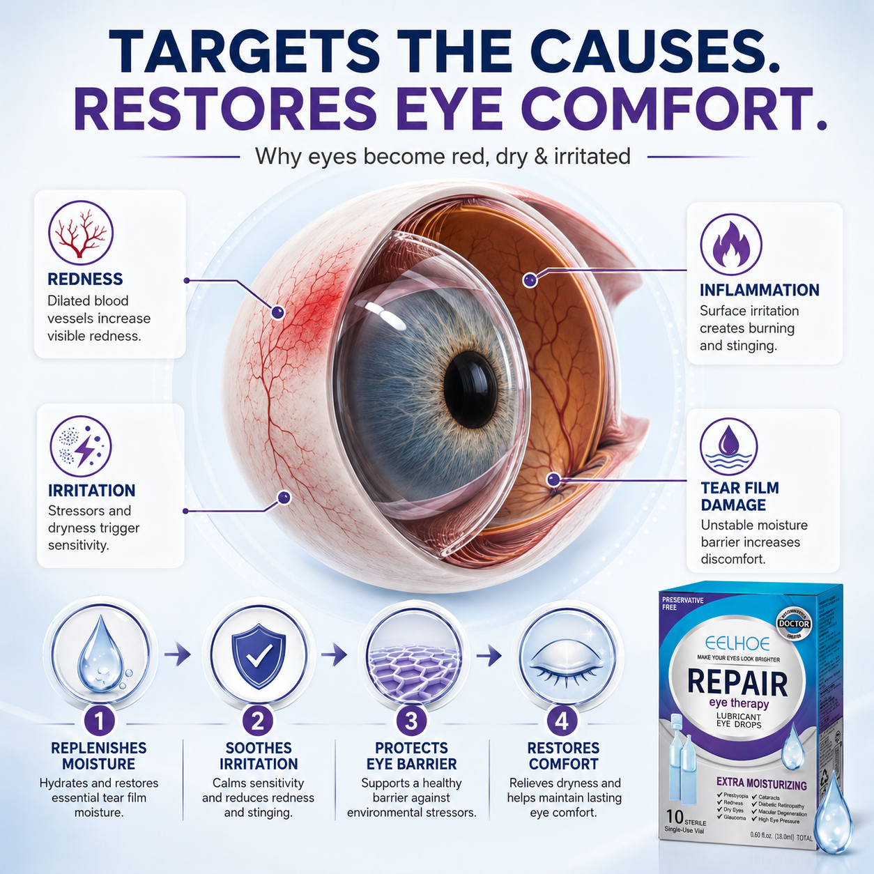 👁️ EELHOE Sterile Eye Drops -Q1