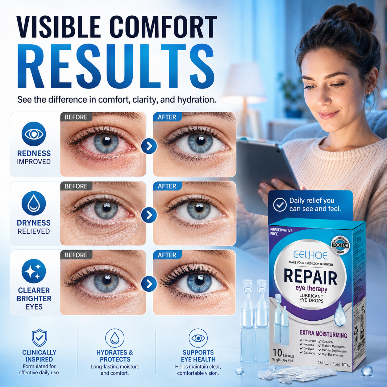 👁️ EELHOE Sterile Eye Drops -Q1