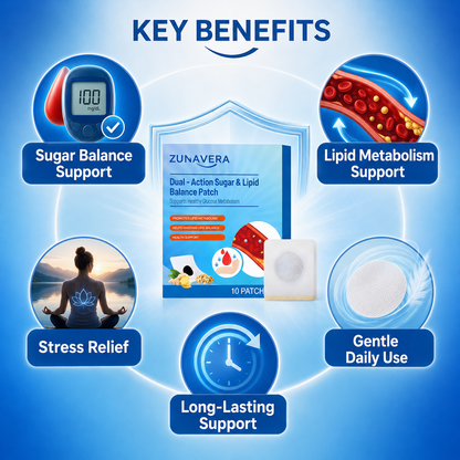 🌿 Dual-Action Sugar & Lipid Balance Patch-QE
