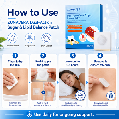 🌿 Dual-Action Sugar & Lipid Balance Patch-QE