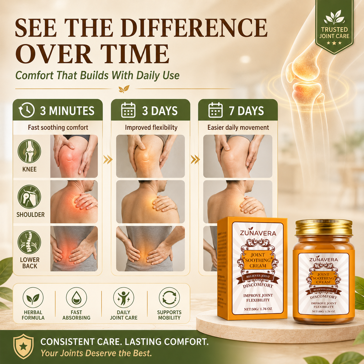 🏃🏻‍♀️ Joint Soothing Cream — Relieve Pain. Restore Flexibility. Rebuild Elasticity-Q1