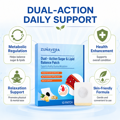 🌿 Dual-Action Sugar & Lipid Balance Patch — Balance Sugar. Support Lipids. Reclaim Your Energy.-Zuckerberg